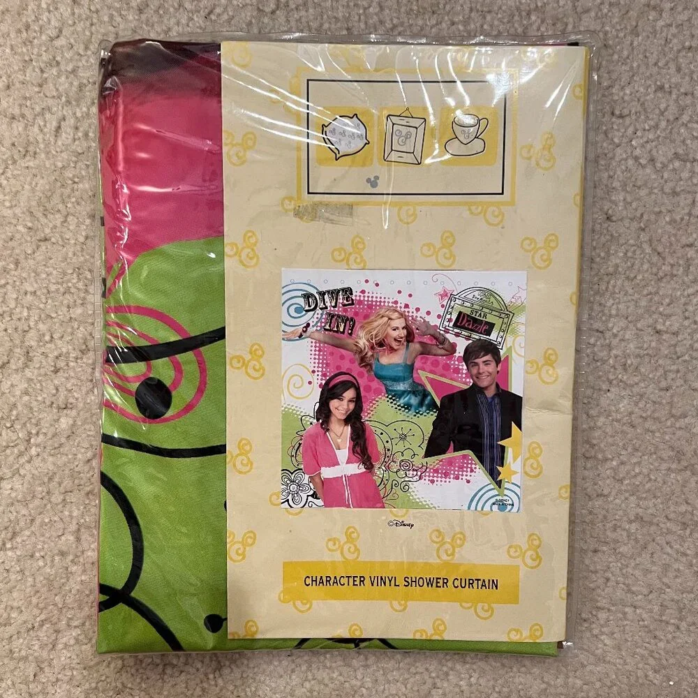 High School Musical Vinyl Shower Curtain NEW 72